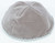 Velour Velvet Yarmulkes - 4 Panels - Lined - Medium Style - With Trim - Medium Grey