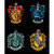 Harry Potter Yarmulkes Cotton - PANEL - HP House Crests - Black Harry Potter Yarmulkes Cotton - PANEL - HP House Crests - Black