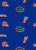 NCAA - Cotton Yarmulkes - HERRINGBONE - FLORIDA GATORS NCAA - Cotton Yarmulkes - HERRINGBONE - FLORIDA GATORS