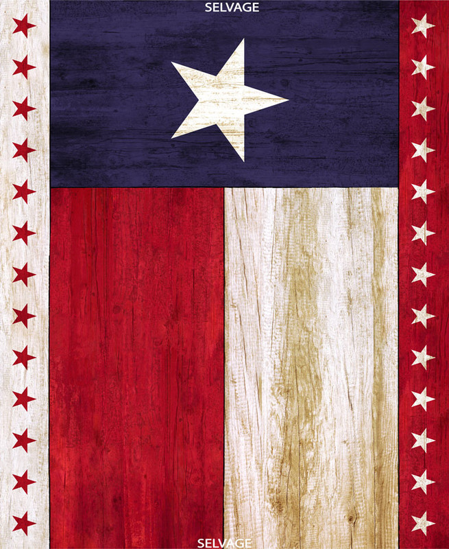 Cotton Print Yarmulkes 36" Texas Flag Panel - MULTI Cotton Print Yarmulkes 36" Texas Flag Panel - MULTI