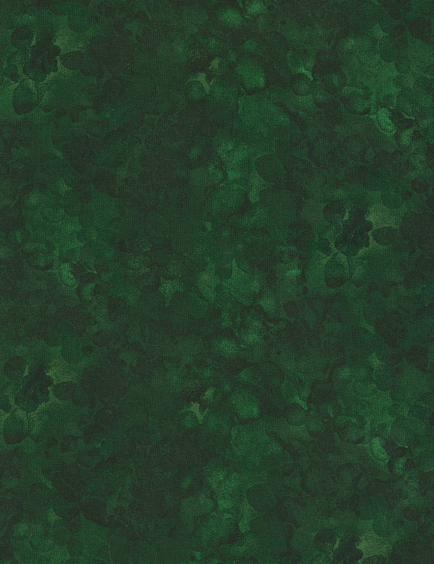 Cotton Print Yarmulkes Solid-ish Watercolor Texture - SEAWEED