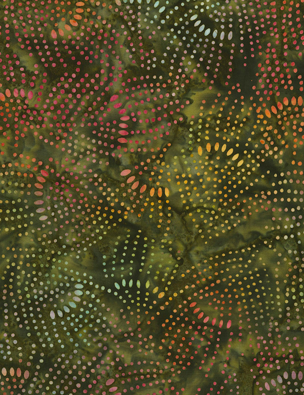 Cotton Print Yarmulkes 106" Wide Batik Backing - POSEY