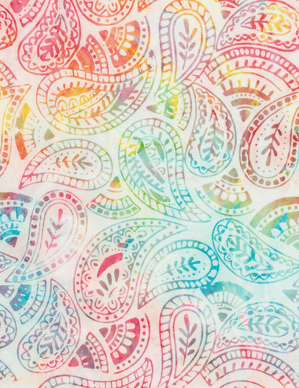 Cotton Print Yarmulkes Folksy Paisley - SATIN Cotton Print Yarmulkes Folksy Paisley - SATIN