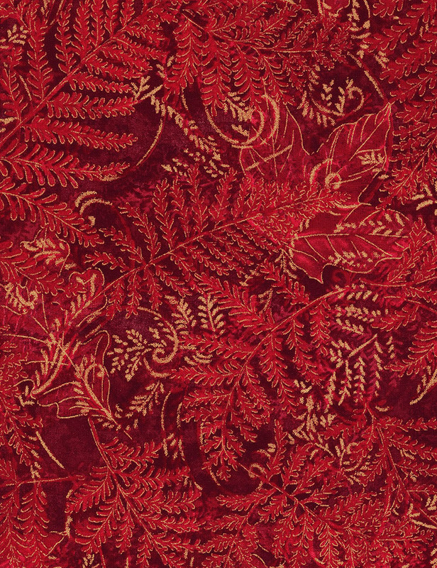 Cotton Print Yarmulkes Holiday Scroll - RED Cotton Print Yarmulkes Holiday Scroll - RED