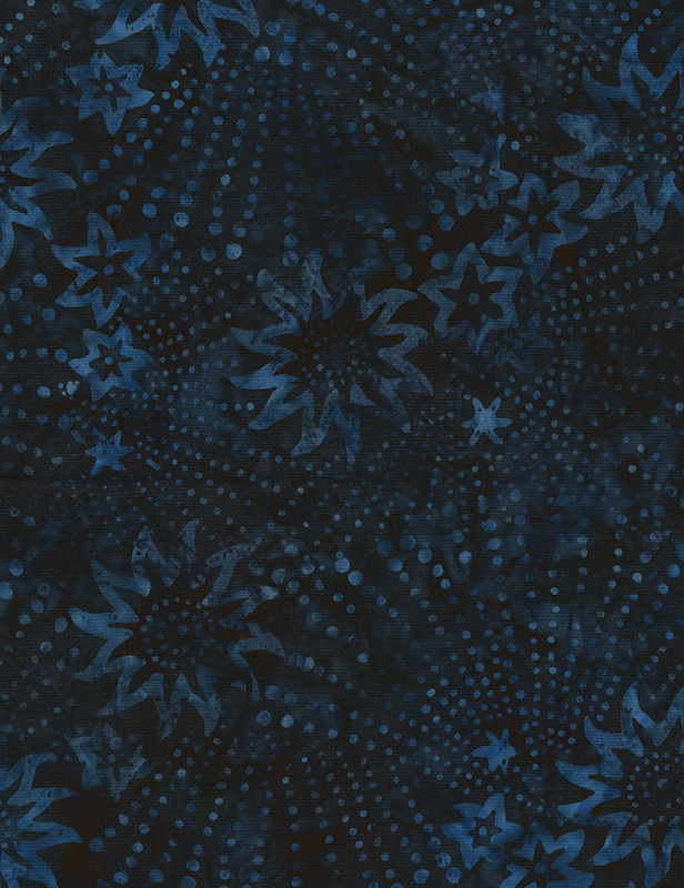 Cotton Print Yarmulkes Sparkler Batik - CADET Cotton Print Yarmulkes Sparkler Batik - CADET