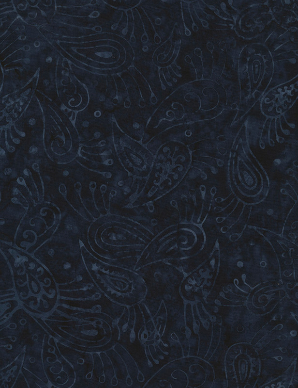 Cotton Print Yarmulkes Raindrop Batik - INK Cotton Print Yarmulkes Raindrop Batik - INK