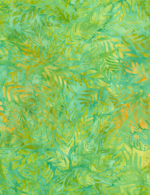 Cotton Print Yarmulkes Outback Batik - LIME Cotton Print Yarmulkes Outback Batik - LIME