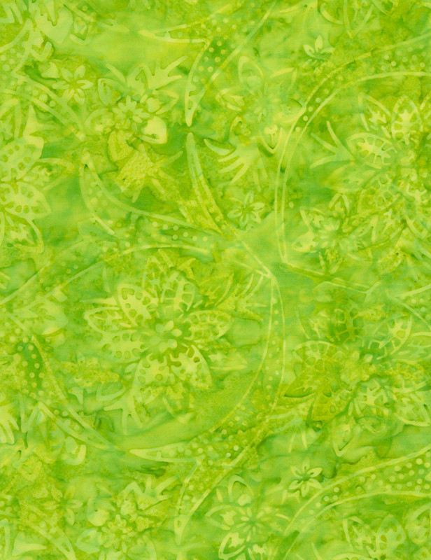 Cotton Print Yarmulkes Holiday Batik - LIME Cotton Print Yarmulkes Holiday Batik - LIME