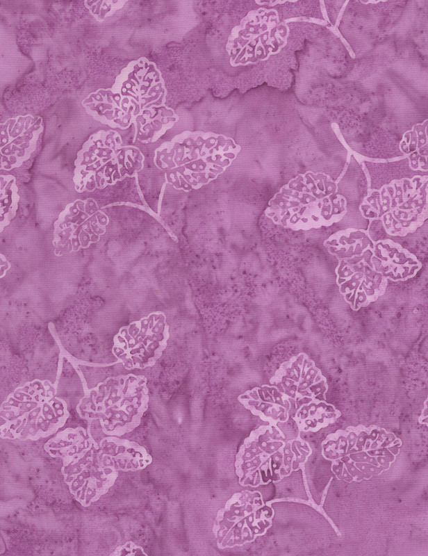 Cotton Print Yarmulkes Branches Batik - LAVENDER