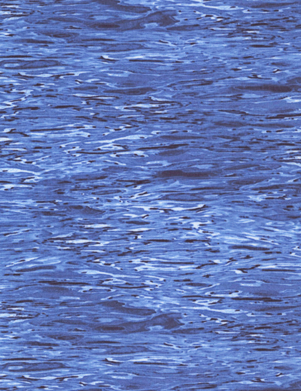 Cotton Print Yarmulkes Water - BLUE