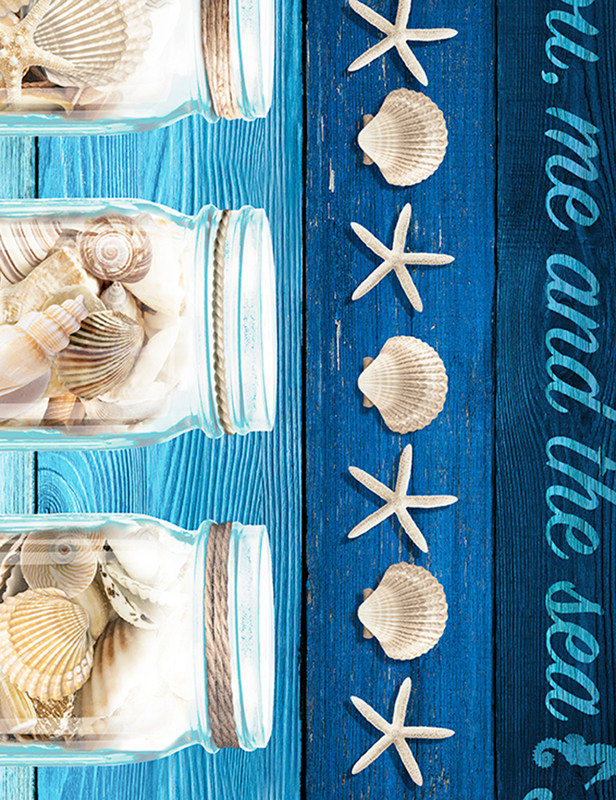 Cotton Print Yarmulkes Take Me to the Beach - BLUE Cotton Print Yarmulkes Take Me to the Beach - BLUE