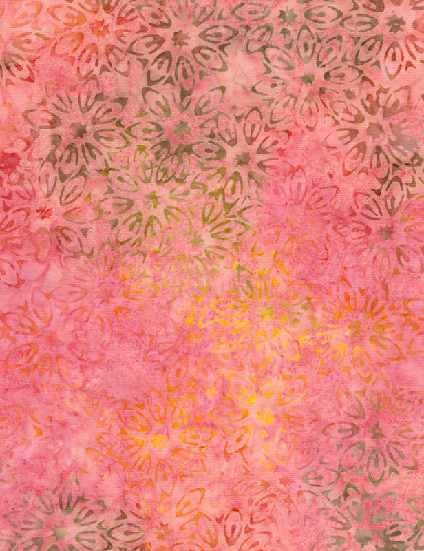 Cotton Print Yarmulkes Perennial Batik - FLAMINGO