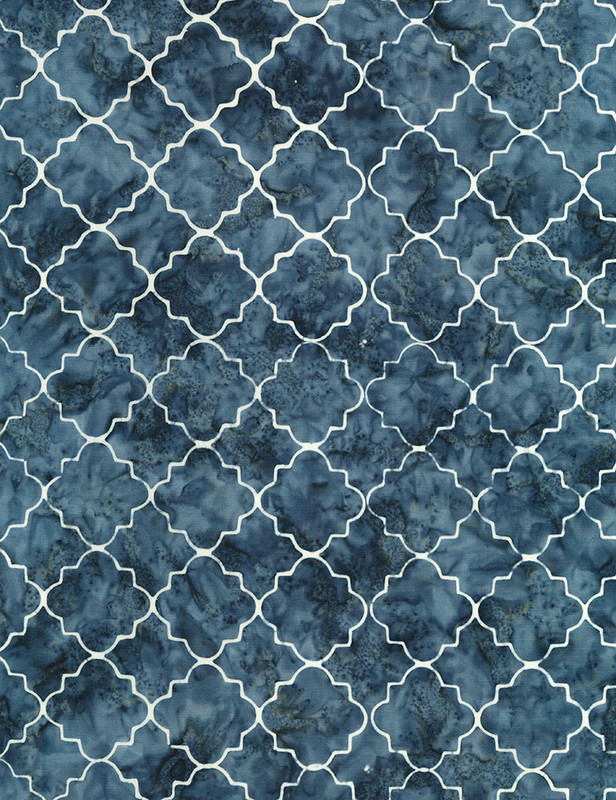 Cotton Print Yarmulkes Moroccan Tile Batik - POND