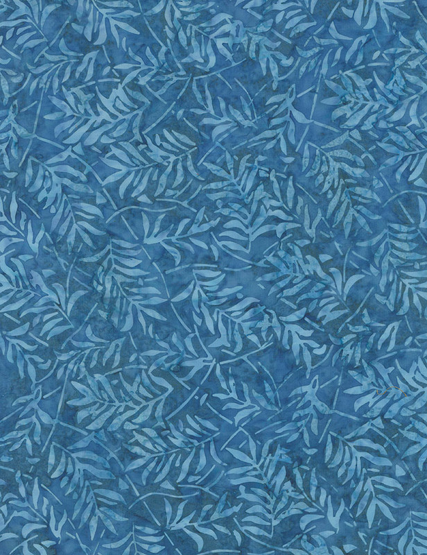 Cotton Print Yarmulkes Forest Leaves Batik - LAKE Cotton Print Yarmulkes Forest Leaves Batik - LAKE