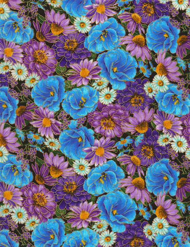 Cotton Print Yarmulkes Wild Flowers - MULTI Cotton Print Yarmulkes Wild Flowers - MULTI