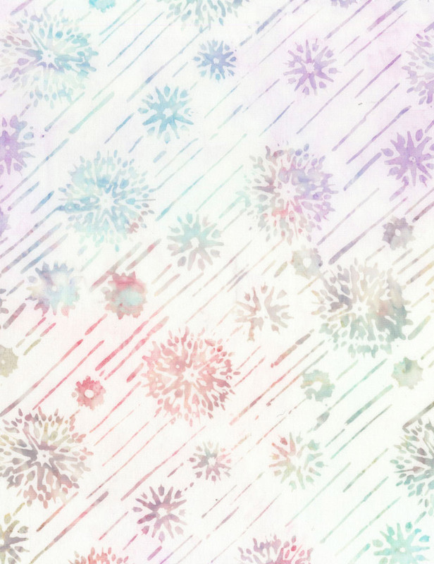 Cotton Print Yarmulkes Shooting Stars Batik - OPAL Cotton Print Yarmulkes Shooting Stars Batik - OPAL