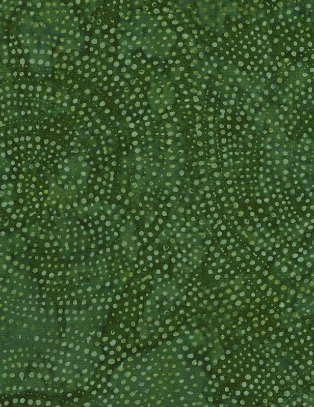 Cotton Print Yarmulkes Dotty Spiral Batik - HUNTER