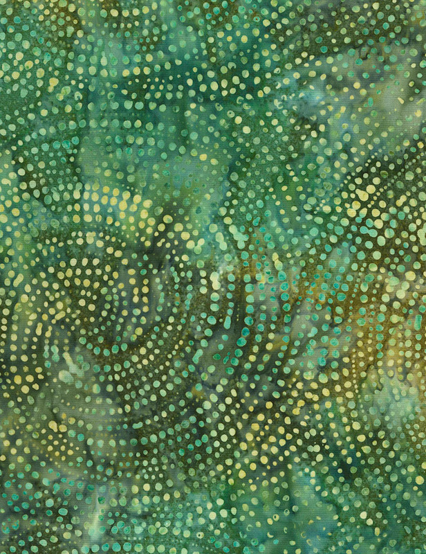 Cotton Print Yarmulkes Dotty Spiral Batik - JADE Cotton Print Yarmulkes Dotty Spiral Batik - JADE