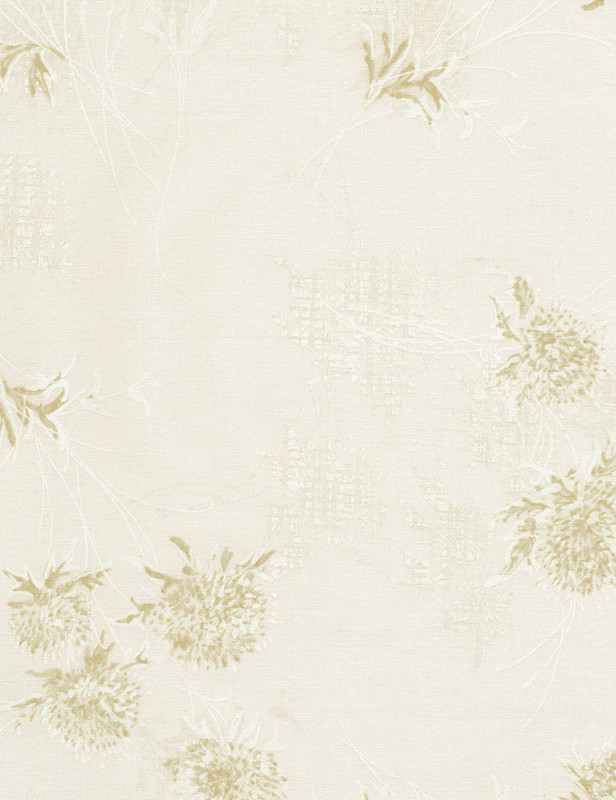 Cotton Print Yarmulkes Dandelions - BEIGE Cotton Print Yarmulkes Dandelions - BEIGE