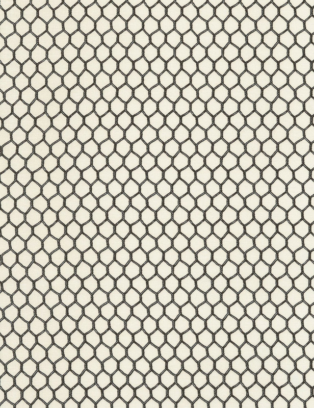 Cotton Print Yarmulkes Mini Chicken Wire - CREAM