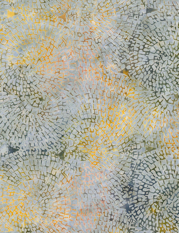 Cotton Print Yarmulkes Circle Mosaic Batik - WINTER Cotton Print Yarmulkes Circle Mosaic Batik - WINTER