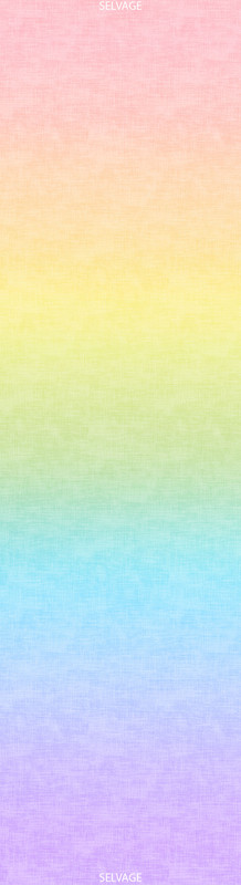 Cotton Print Yarmulkes Rainbow Gradation - PASTEL Cotton Print Yarmulkes Rainbow Gradation - PASTEL