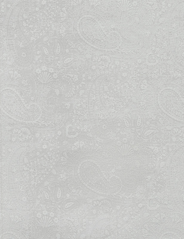 Cotton Print Yarmulkes Paisley - WHITE Cotton Print Yarmulkes Paisley - WHITE