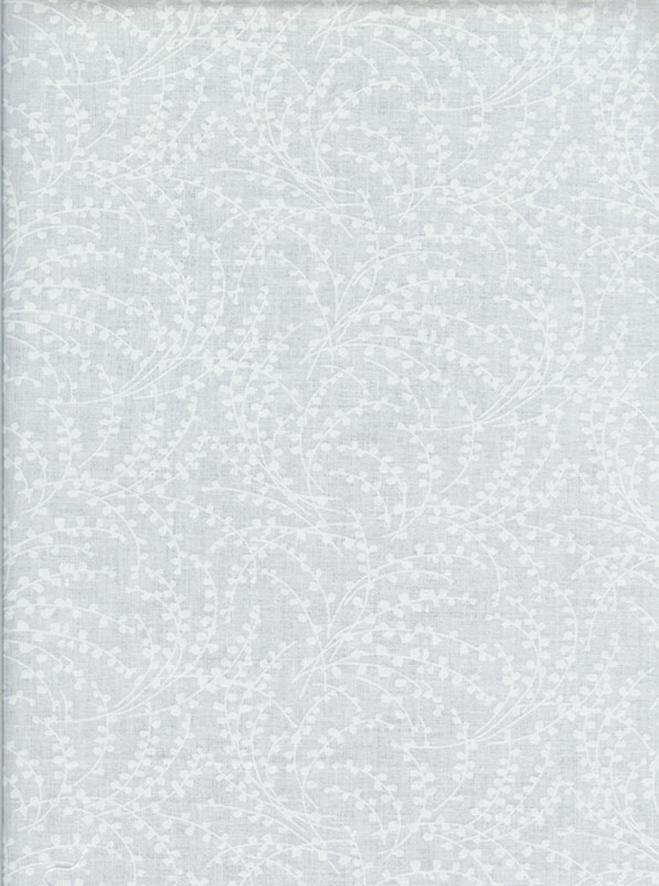 Cotton Print Yarmulkes Vines - WHITE