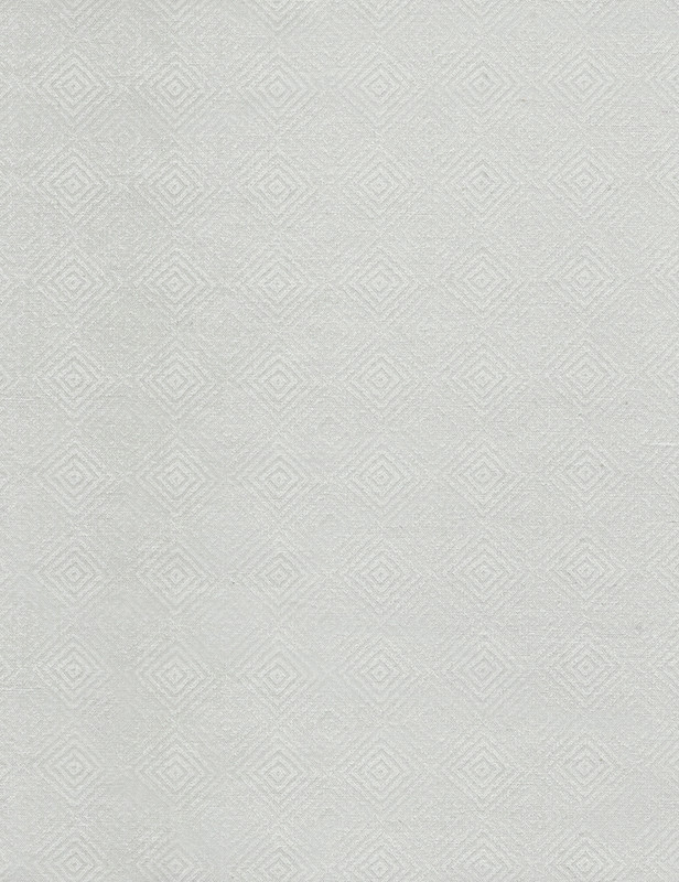 Cotton Print Yarmulkes Diamond Geo - WHITE Cotton Print Yarmulkes Diamond Geo - WHITE