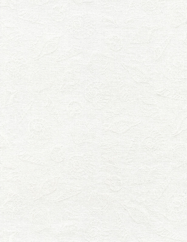 Cotton Print Yarmulkes White on White Shells - WHITE