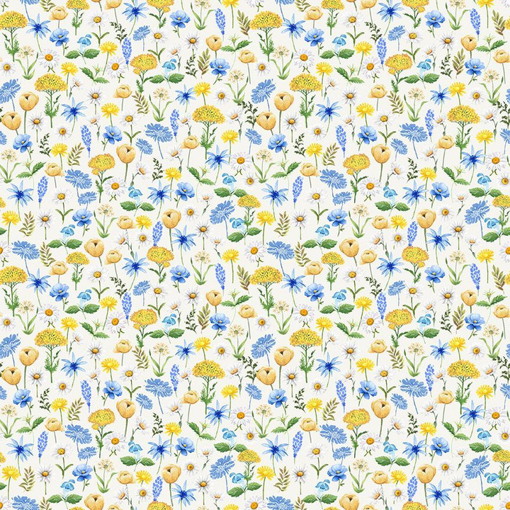 Cotton Print Yarmulkes MINI FLORAL