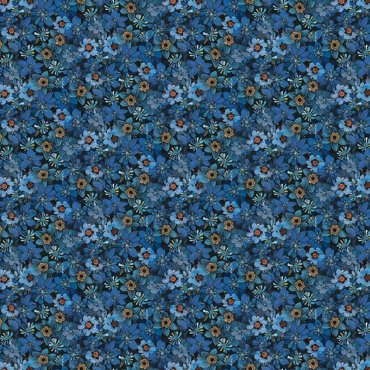 Cotton Print Yarmulkes TINY PACKED FLORAL