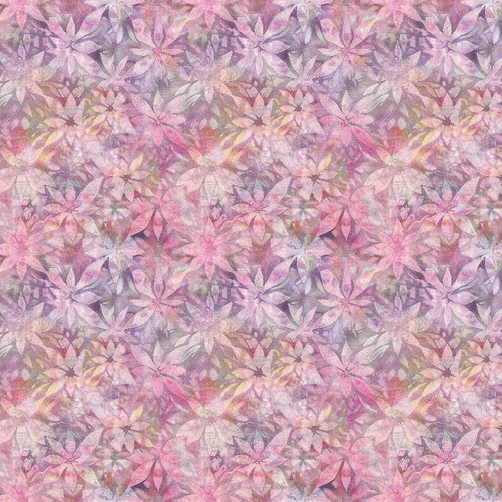 Cotton Print Yarmulkes SHADOW FLORAL TEXTURE - PINK