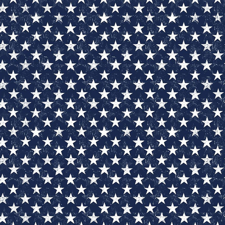 Cotton Print Yarmulkes USA PATRIOTIC STARS