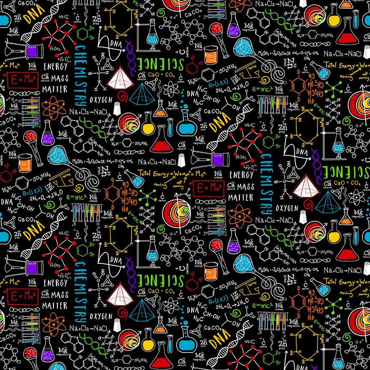 Cotton Print Yarmulkes SCIENCE