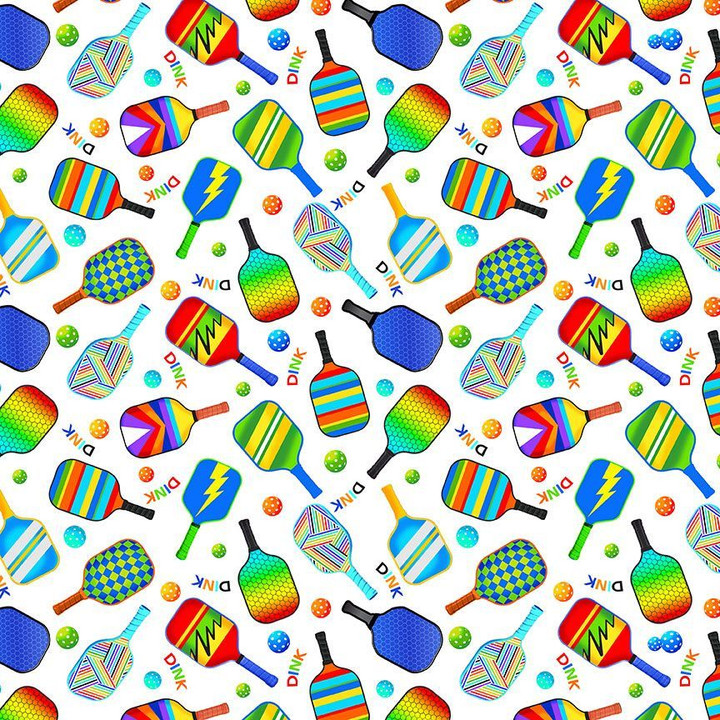 Cotton Print Yarmulkes PICKLEBALL PADDLE