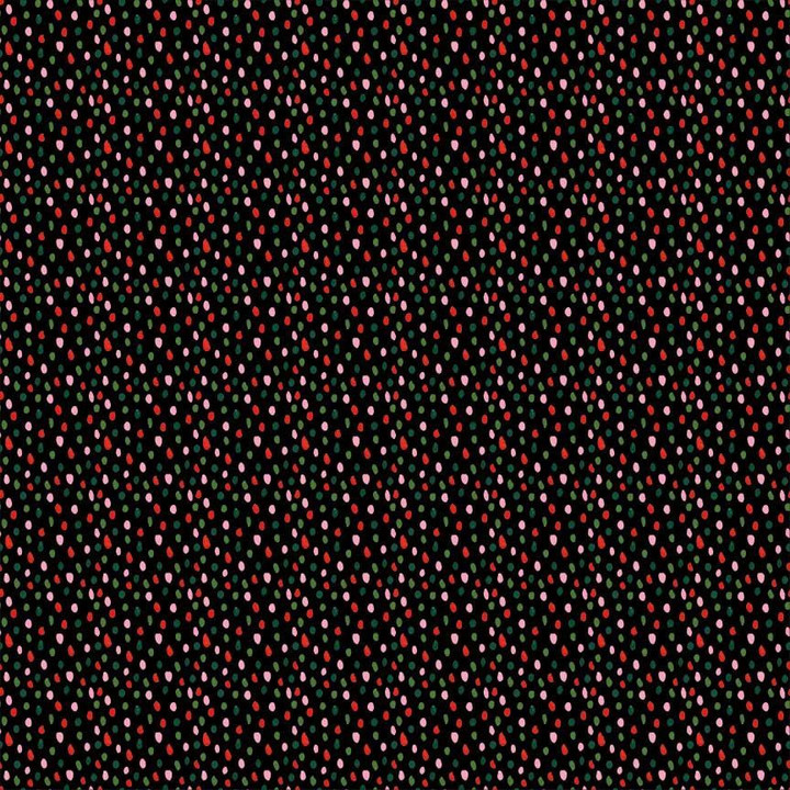 Cotton Print Yarmulkes PAINTBRUSH DOTS - Multi