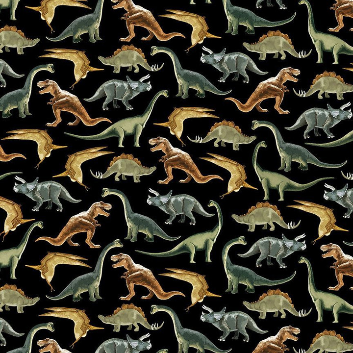 Cotton Print Yarmulkes DINOSAURS