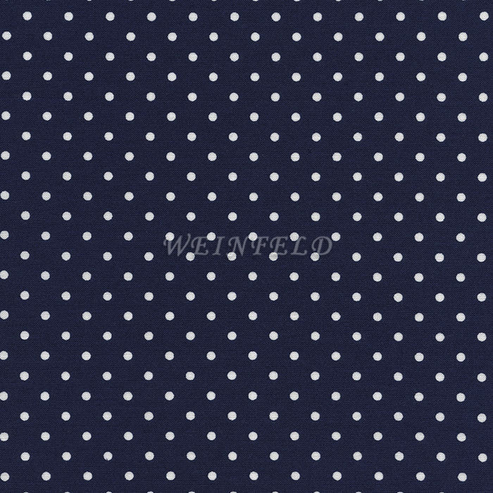Cotton Print Yarmulkes Dot - Navy