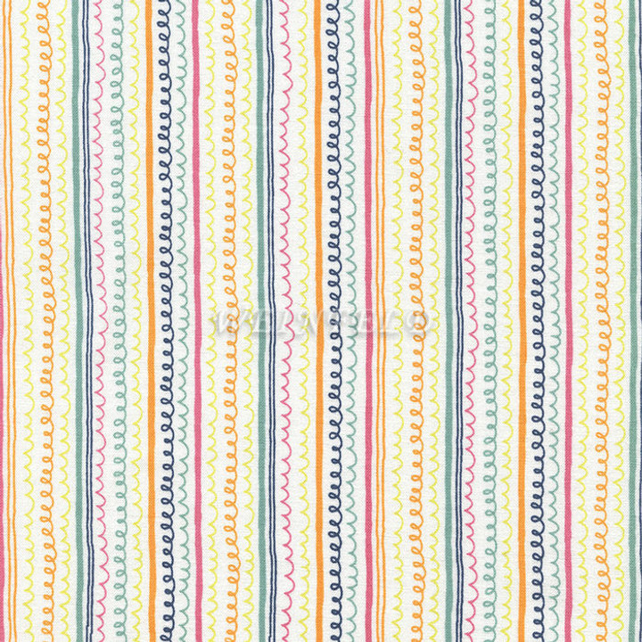 Cotton Print Yarmulkes Squiggle Stripe