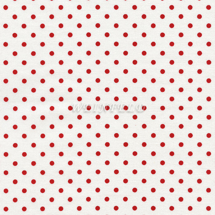Cotton Print Yarmulkes Dot - Cherry