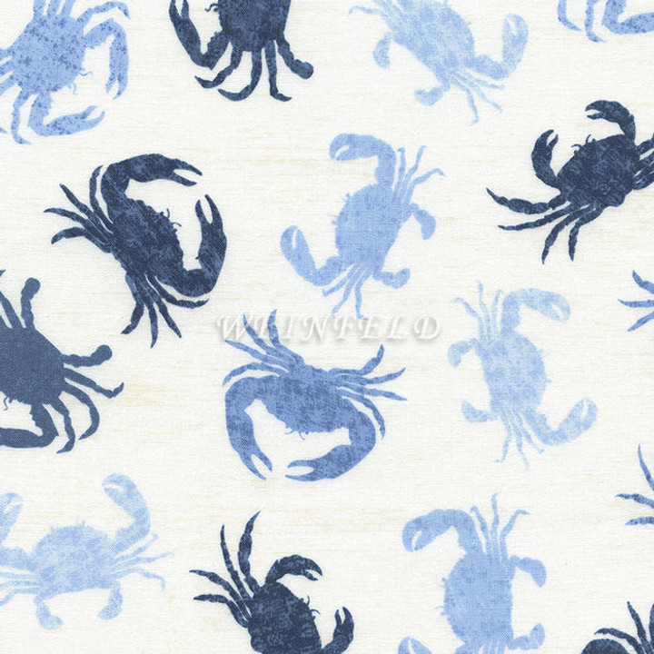 Cotton Print Yarmulkes Crabs - Ivory Cotton Print Yarmulkes Crabs - Ivory