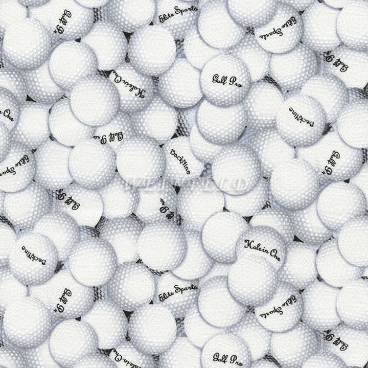 Cotton Print Yarmulkes Sports Golf - White Cotton Print Yarmulkes Sports Golf - White
