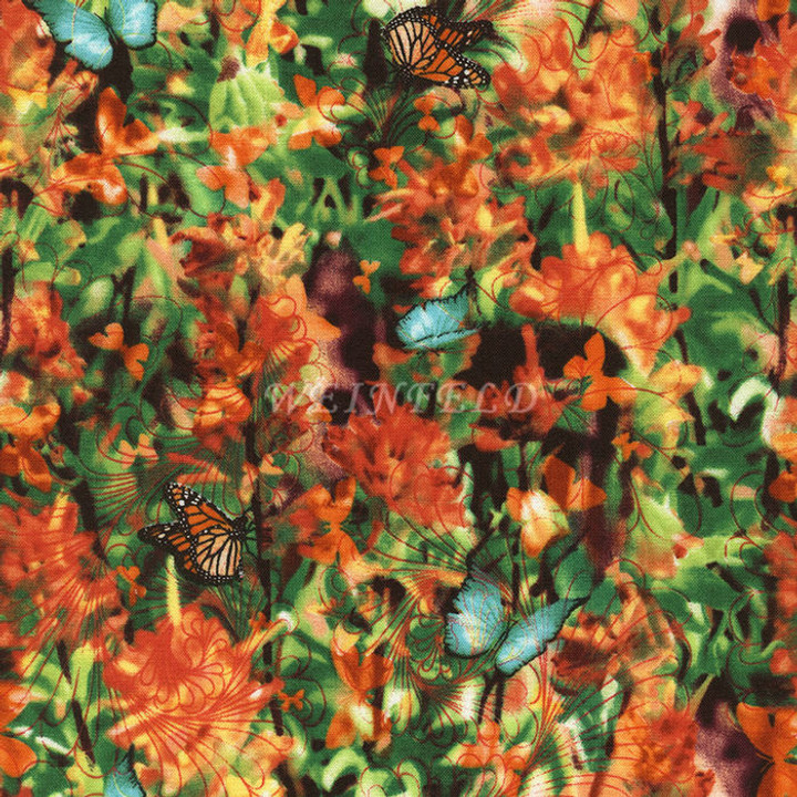 Cotton Print Yarmulkes - Garden Cotton Print Yarmulkes - Garden