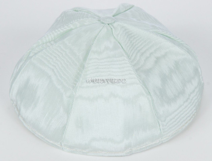 Moire Six Panel Yarmulkes Mint Green