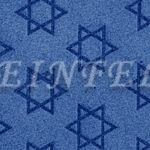 Genuine Suede Kippah - Embossed Textured Design - Star Of David