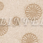 Genuine Suede Kippah - Embossed Textured Design - Sunflower