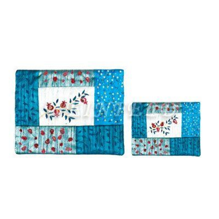 Embroidered Tallit and Tefillin Bag - Pomegranate Quilt in Gold Embroidered Tallit and Tefillin Bag - Pomegranate Quilt in Gold