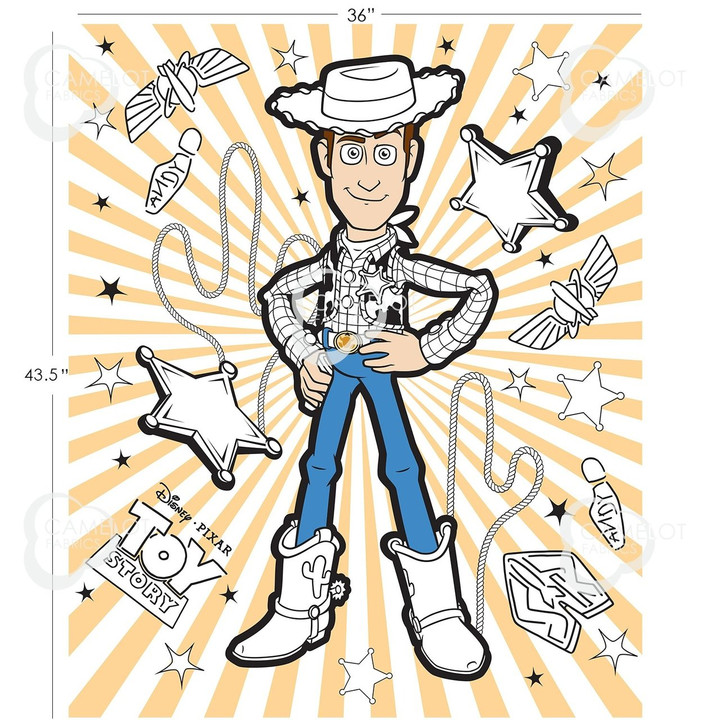 Disney Yarmulkes Cotton - PANEL - Pixar Coloring Collection, Toy Story Color Me - Multi Disney Yarmulkes Cotton - PANEL - Pixar Coloring Collection, Toy Story Color Me - Multi