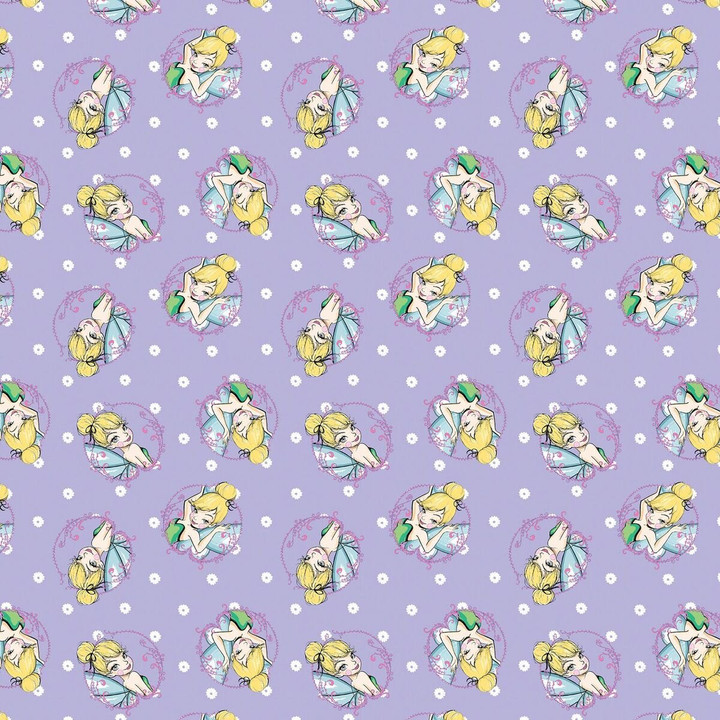 Disney Yarmulkes Cotton - TOSS - Tinkerbell Disney Yarmulkes Cotton - TOSS - Tinkerbell